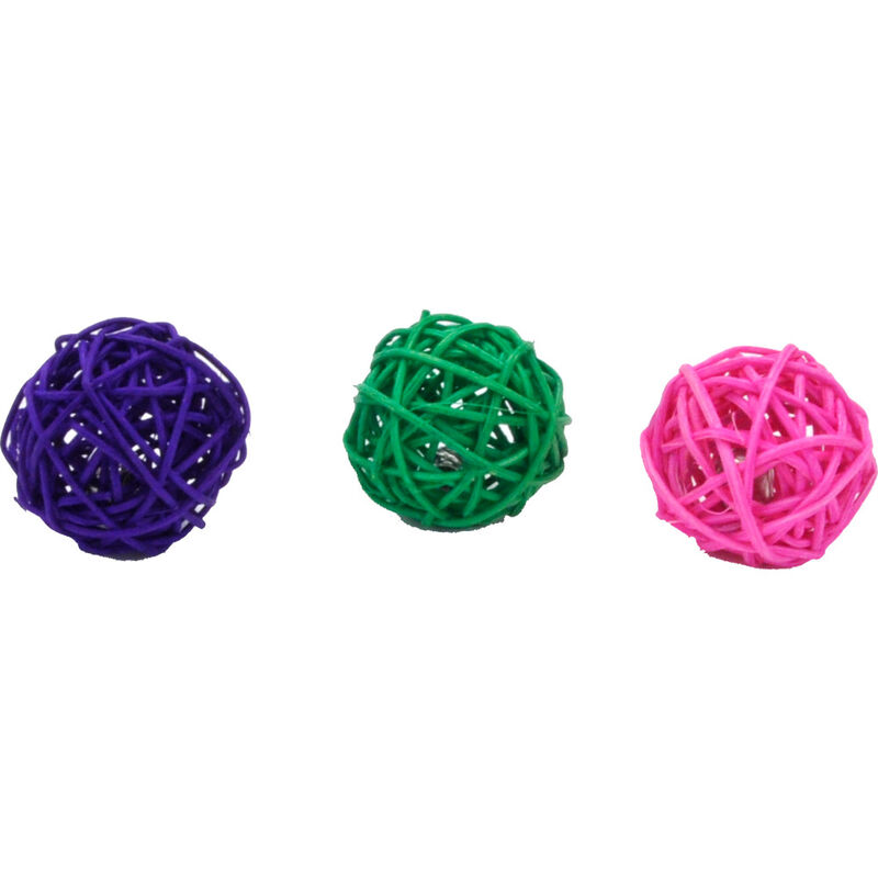 Turbo by Coastal Wicker Balls Cat Toy, Assorted image number null