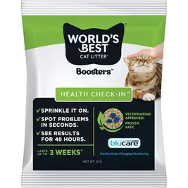World's Best Health Check-In Boosters Litter Additive, 12-g