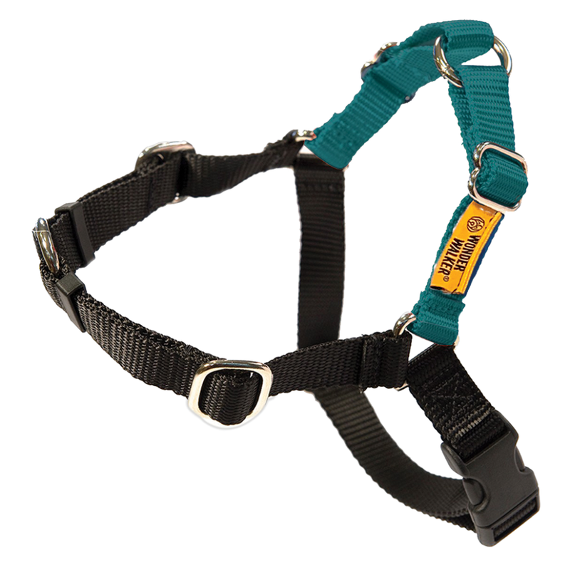 Dolan's Dog Doodads Wonder Walker Body Halter Dog Harness, Teal image number null