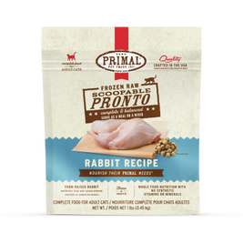 Primal Pronto Raw Frozen Cat Food, Rabbit
