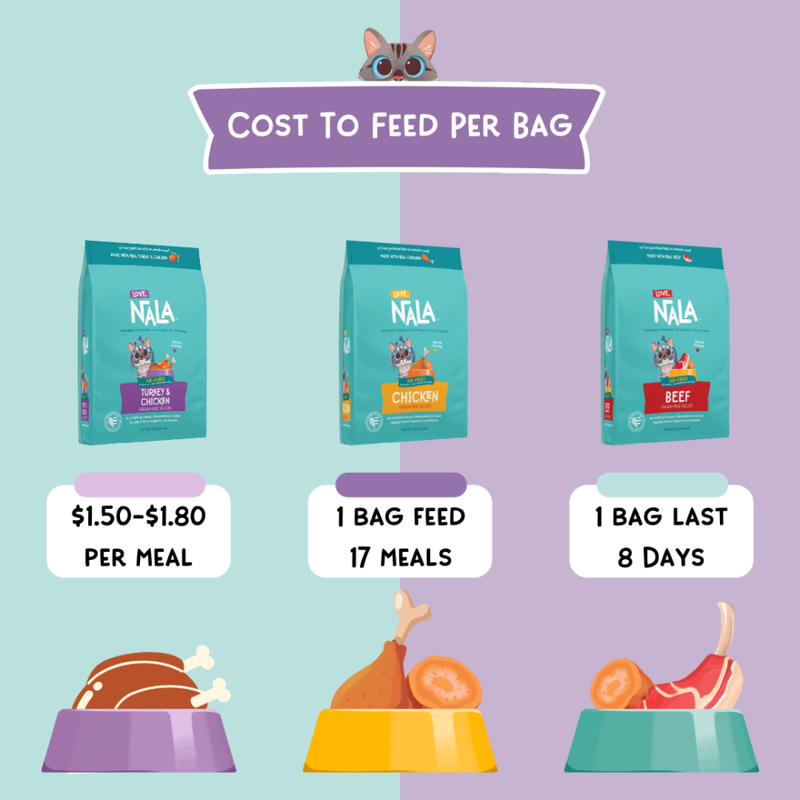Love Nala Air Dried Cat Food, Turkey & Chicken, 1-lb image number null