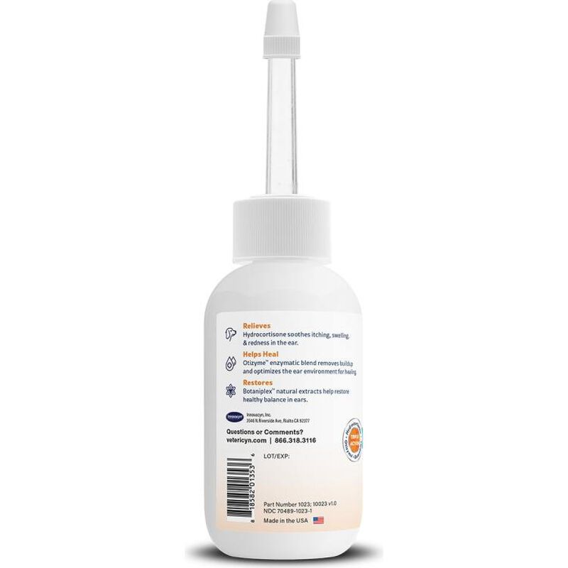 Vetericyn Triple-Action Ear Treatment for Pets, 1.5-oz image number null