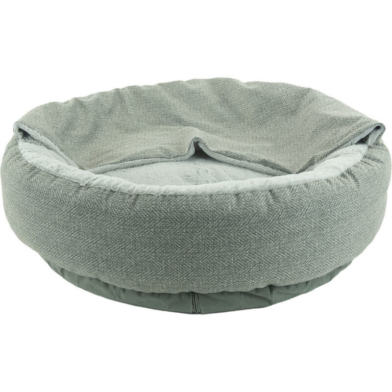 Arlee Pet Products Blanket Donut Dog Bed, Gray, 30-in x 30-in x 9-in image number null