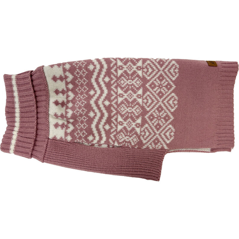 PetRageous Designs Eddie Bauer Dog Sweater, Townsend Fair Isle, Heathered/Pink image number null