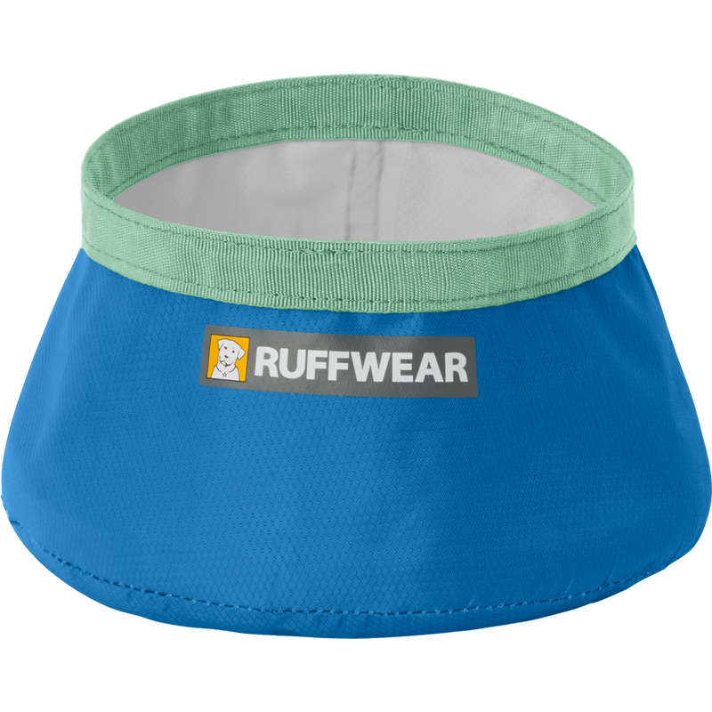 Ruffwear Trail Runner Ultralight Packable Dog Bowl, Blue Pool image number null