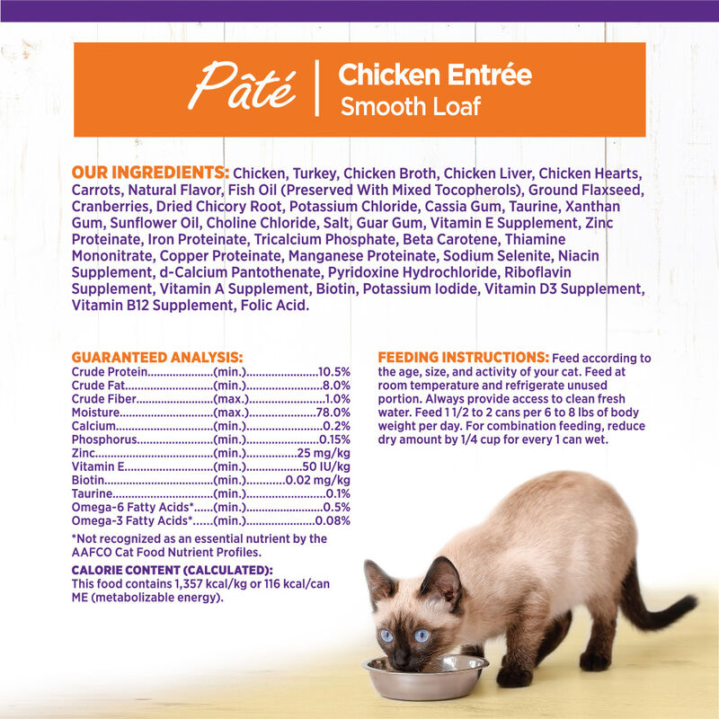 Wellness Complete Health Pate Canned Cat Food, Chicken image number null