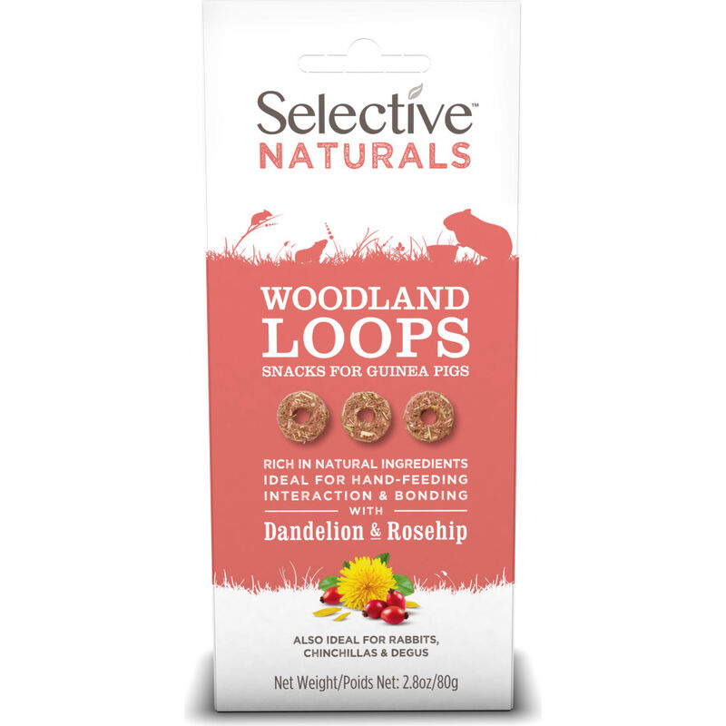 Selective Naturals Guinea Pig Treats, Woodland Loops, 2.8-oz image number null