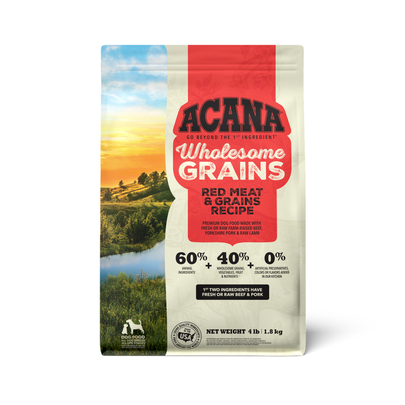 Acana Wholesome Grains Dry Dog Food, Red Meat image number null