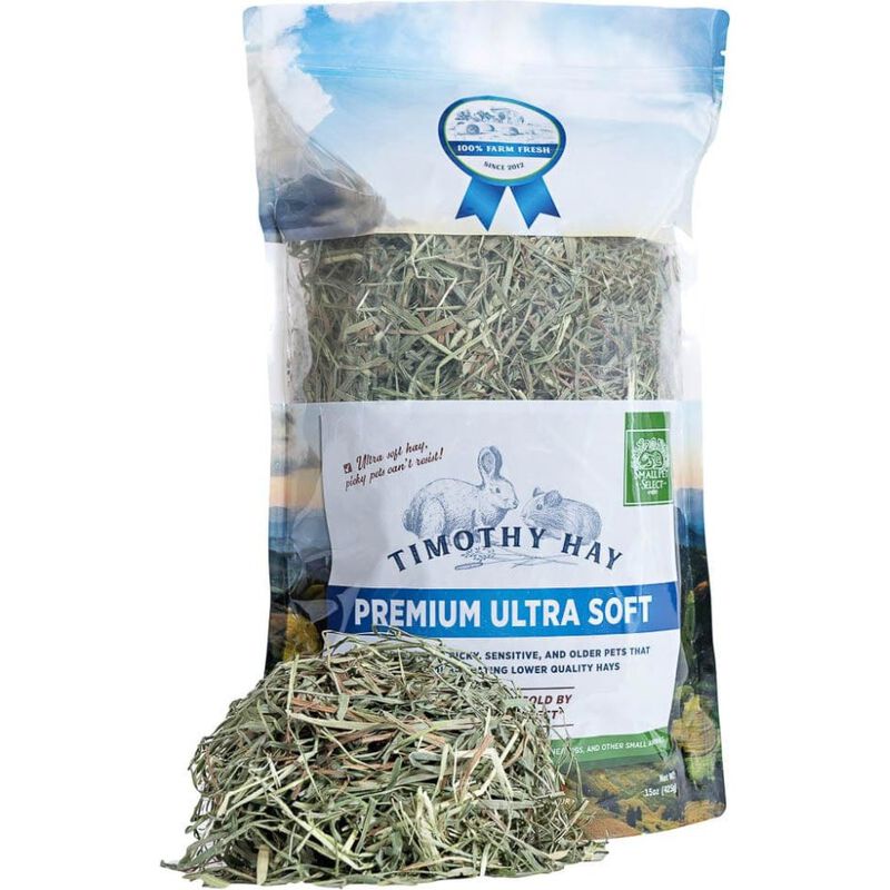 Small Pet Select Premium Ultra Soft Hay Small Animal Food, Timothy, 15-oz image number null