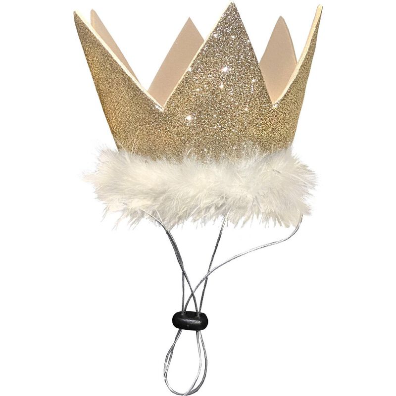 Huxley & Kent Pet Party Crown, Gold image number null