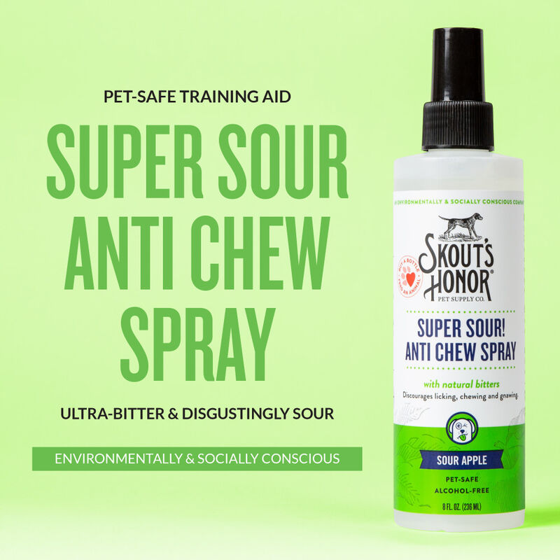 Skout's Honor Super Sour! Pet Anti-Chew Spray, 8-oz image number null