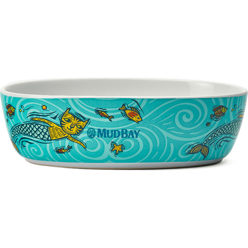 Mud Bay Oval Cat Bowl, Salish Sea, 7-in image number null