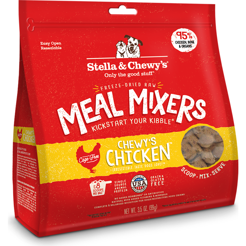 Stella & Chewy's Meal Mixers Raw Freeze-Dried Dog Food Topper, Chewy's Chicken image number null