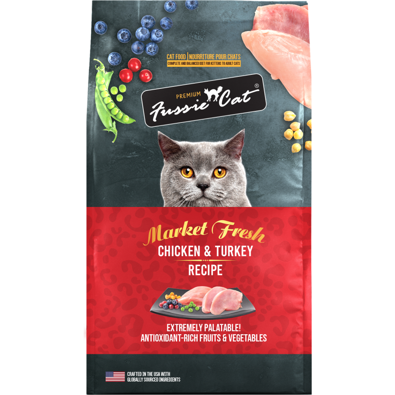 Fussie Cat Market Fresh Dry Cat Food, Chicken & Turkey image number null