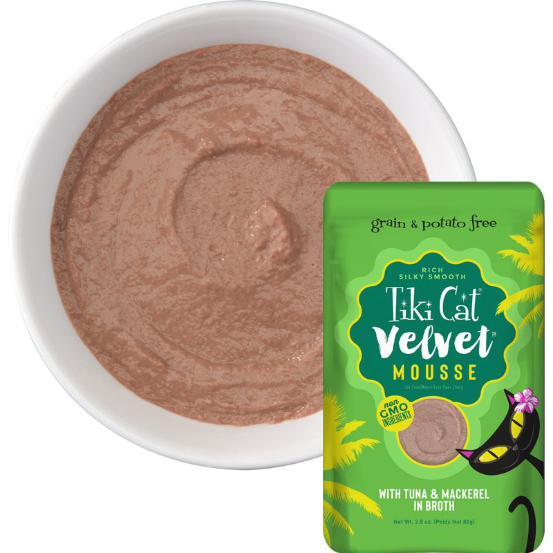 Tiki Cat Velvet Mousse Wet Cat Food, Variety Pack, 2.8-oz, 12-pack image number null