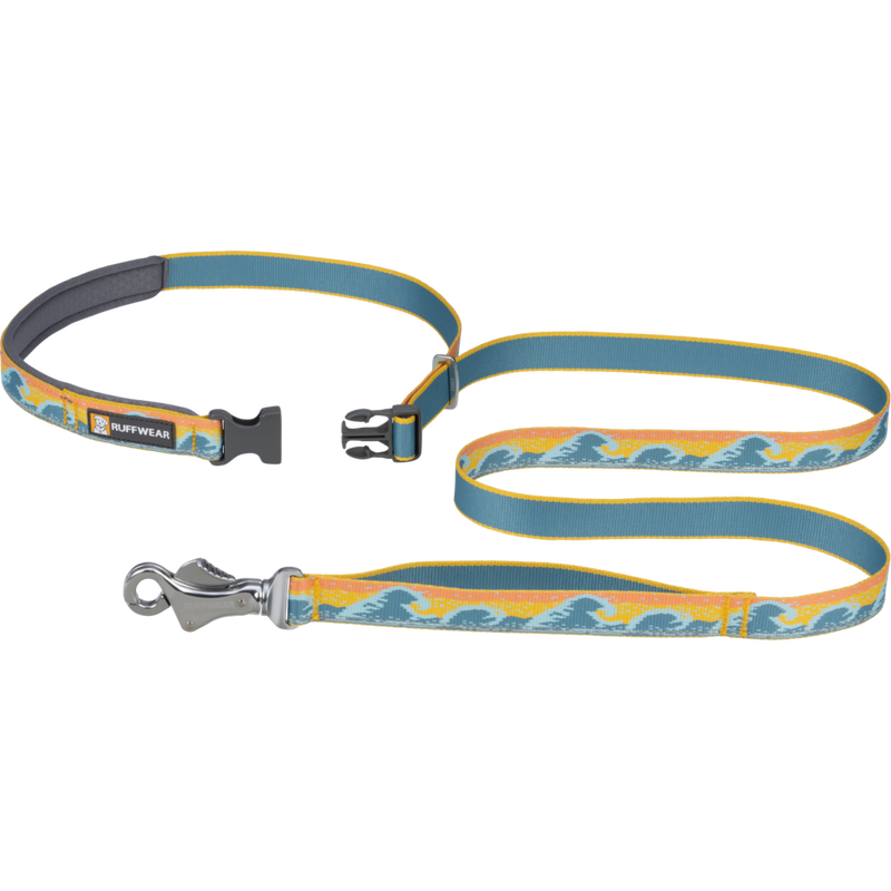 Ruffwear Crag Reflective Dog Leash, Rising Wave, 3.5-6-ft image number null
