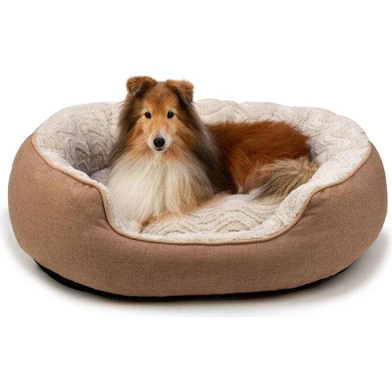 Carpenter Pet Bedding "Bowie" Oval Cuddler Dog Bed, 28-in x 32-in image number null