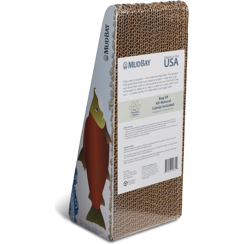 Mud Bay Salmon Cat Scratcher Ramp with Catnip image number null