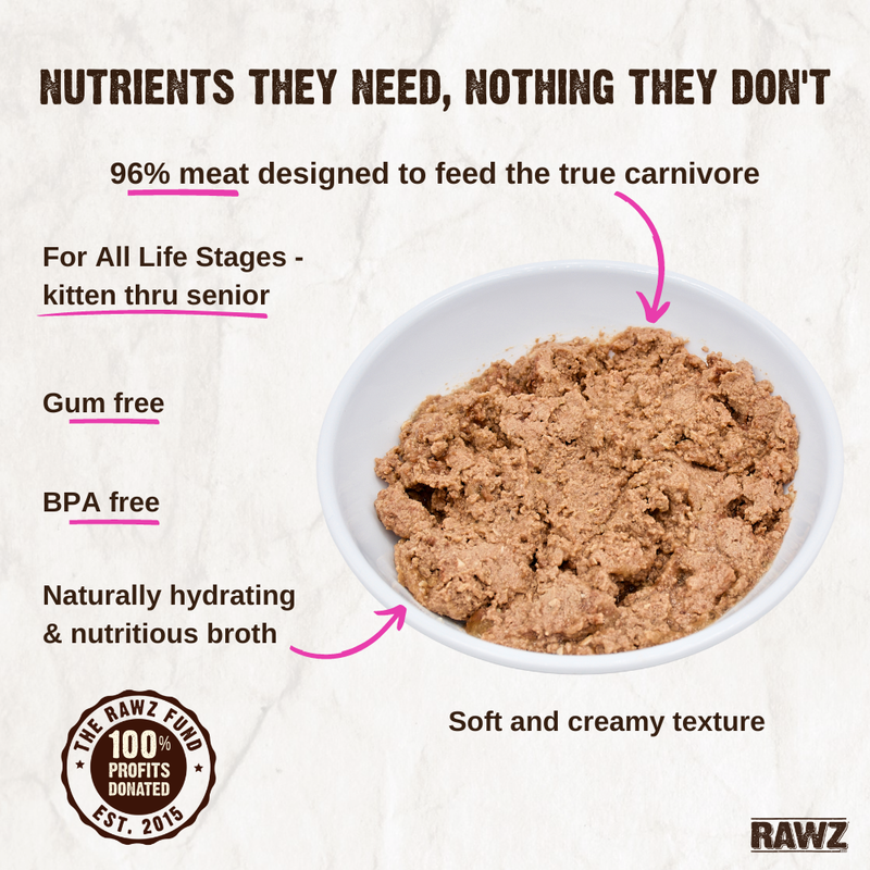 Rawz 96% Pate Canned Cat Food, Chicken & Chicken Liver image number null