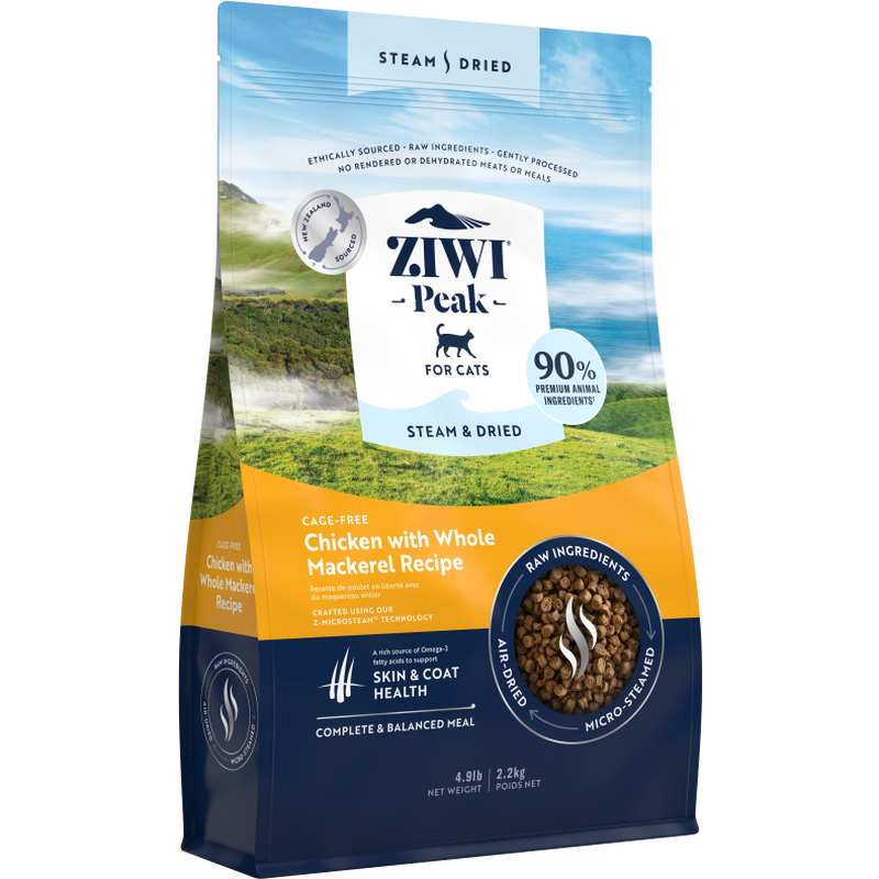ZIWI Peak Steam & Dried Cat Food, Chicken & Mackerel image number null