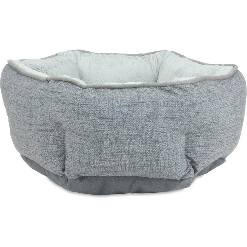 Arlee Pet Products Hexagon Dog Bed, Grey, 16-in image number null