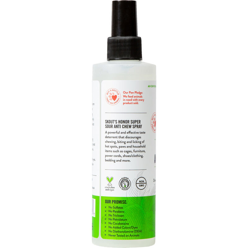 Skout's Honor Super Sour! Pet Anti-Chew Spray, 8-oz image number null
