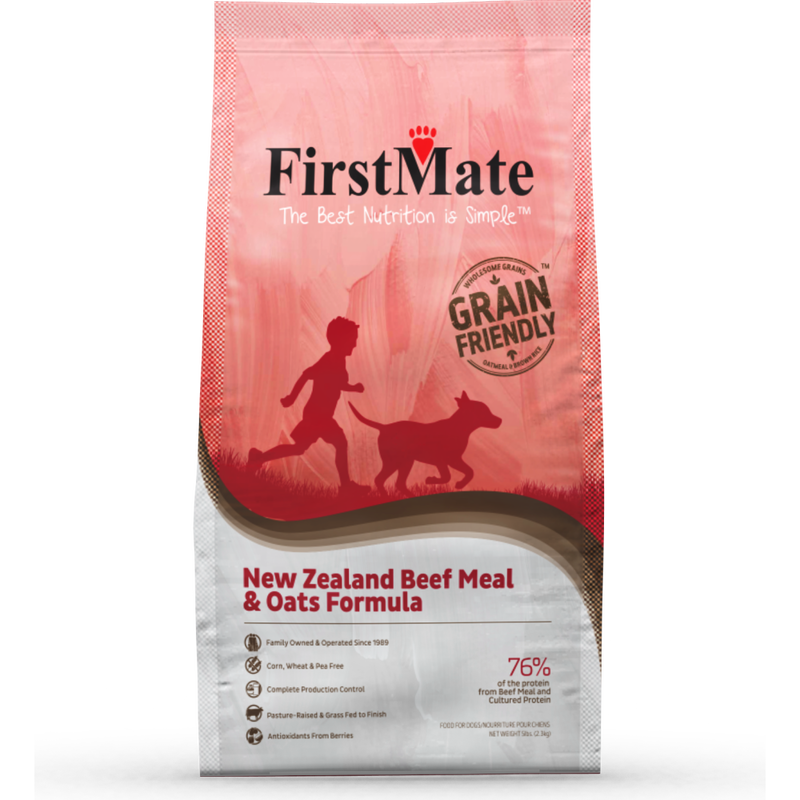 FirstMate Grain Friendly Dry Dog Food, Beef & Oats image number null
