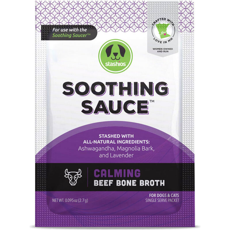 Stashios Soothing Sauce Dog Treat, Calming, Beef Bone Broth image number null