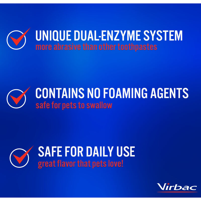 Virbac C.E.T. Enzymatic Dog & Cat Toothpaste, Vanilla-Mint Flavor, 70-g image number null