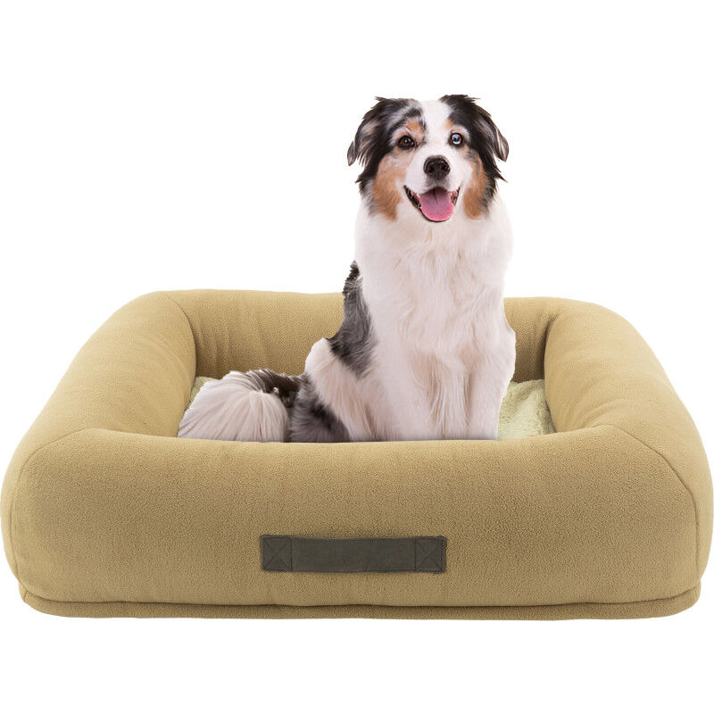 Arlee Pet Products Bumper Box Dog Bed, Cobblestone image number null