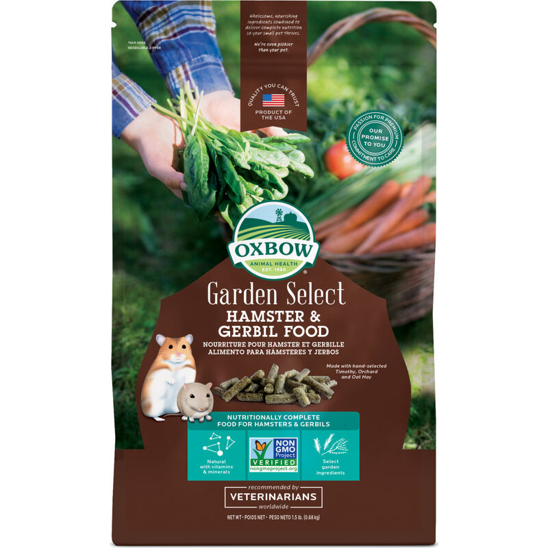 Oxbow Garden Select Hamster & Gerbil Food, 1.5-lb image number null