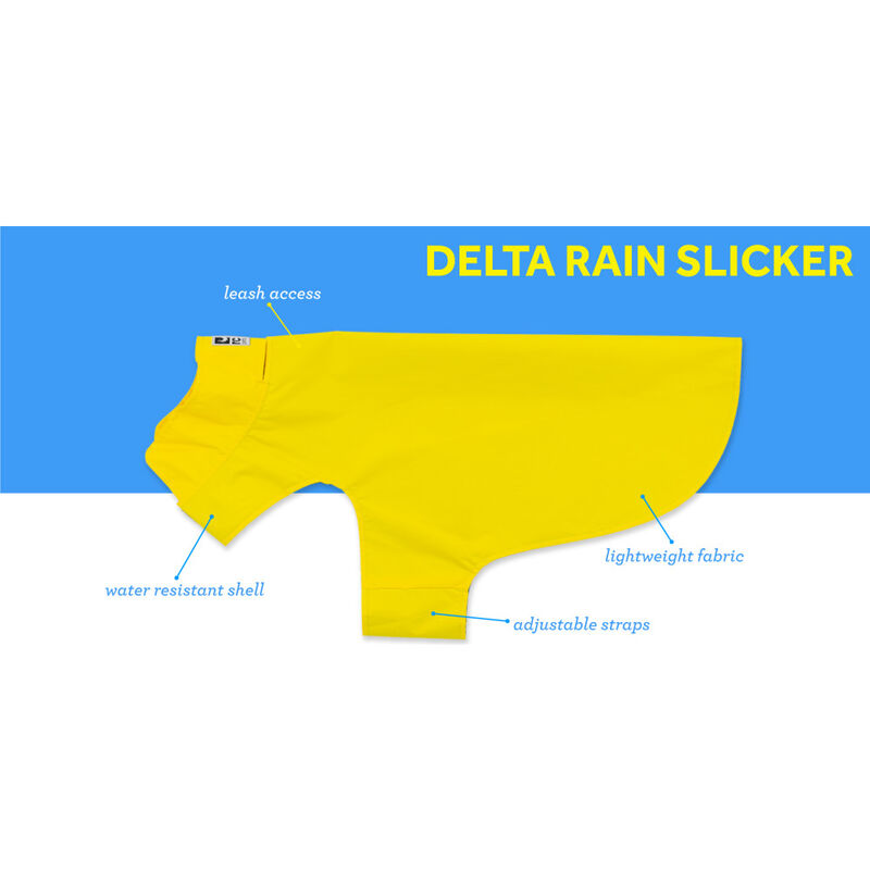 RC Pets Delta Dog Rain Slicker, Lemon image number null