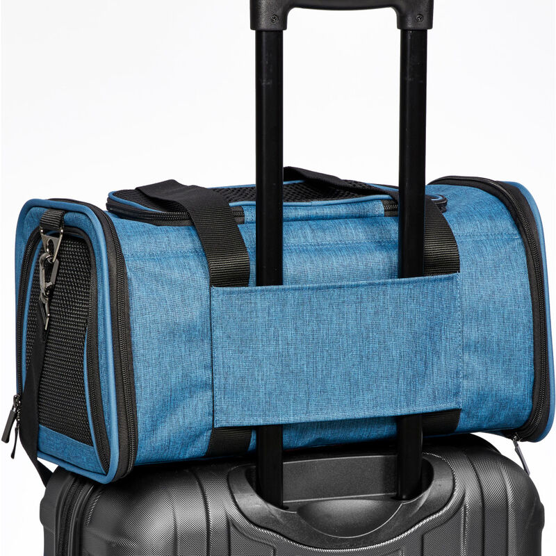 MidWest Duffy Expandable Pet Carrier, Blue, Large image number null