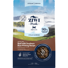 ZIWI Peak Steam & Dried Cat Food, Beef & Blue Whiting