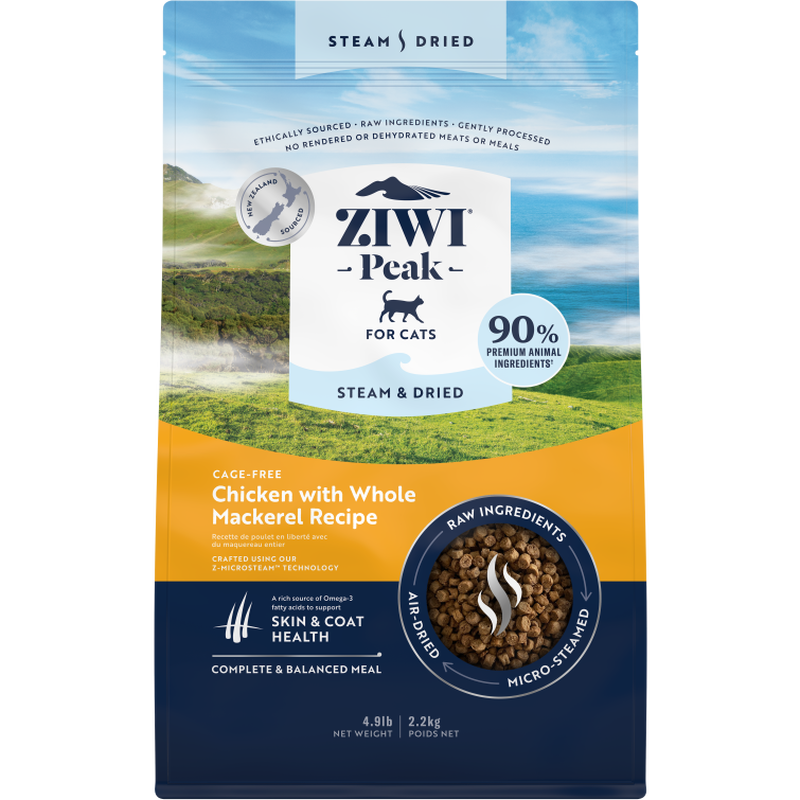 ZIWI Peak Steam & Dried Cat Food, Chicken & Mackerel image number null
