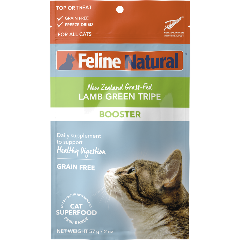 Feline Natural Booster Freeze-Dried Cat Food Topper, Lamb Tripe, 2-oz image number null