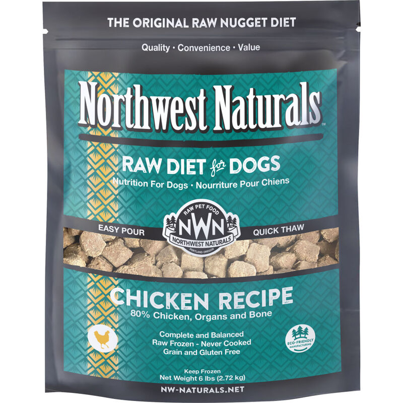 Northwest Naturals Raw Frozen Dog Food, Nuggets, Chicken, 6-lb image number null