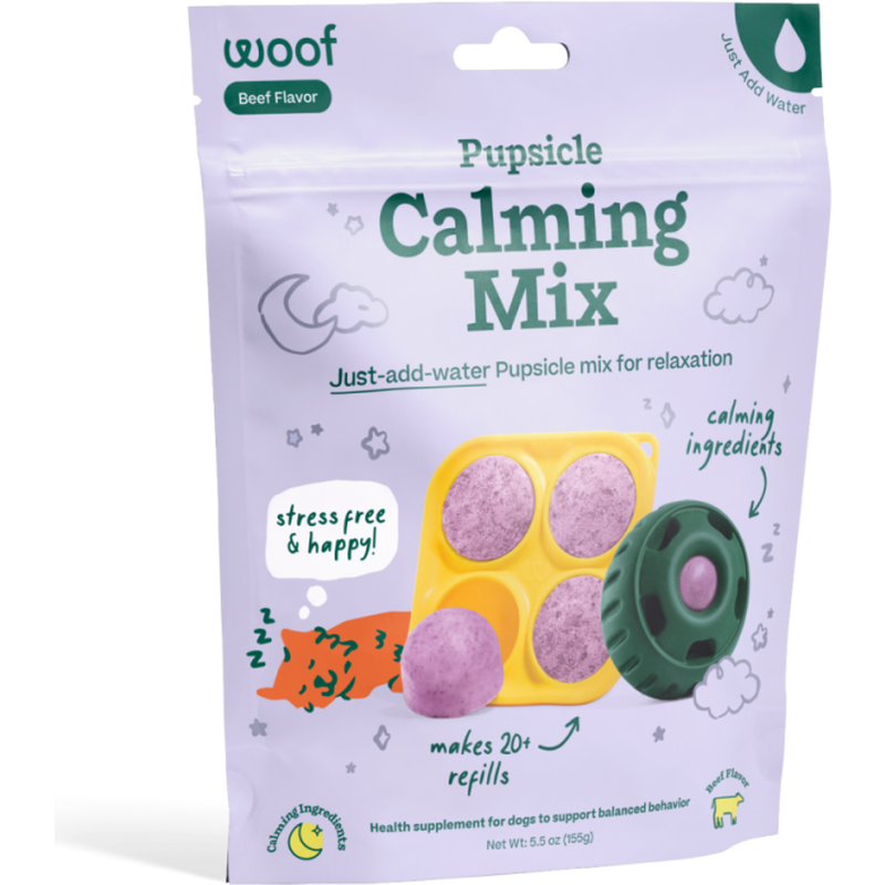 Woof Pupsicle Treat Mix, Calming, Beef, 5.5-oz image number null