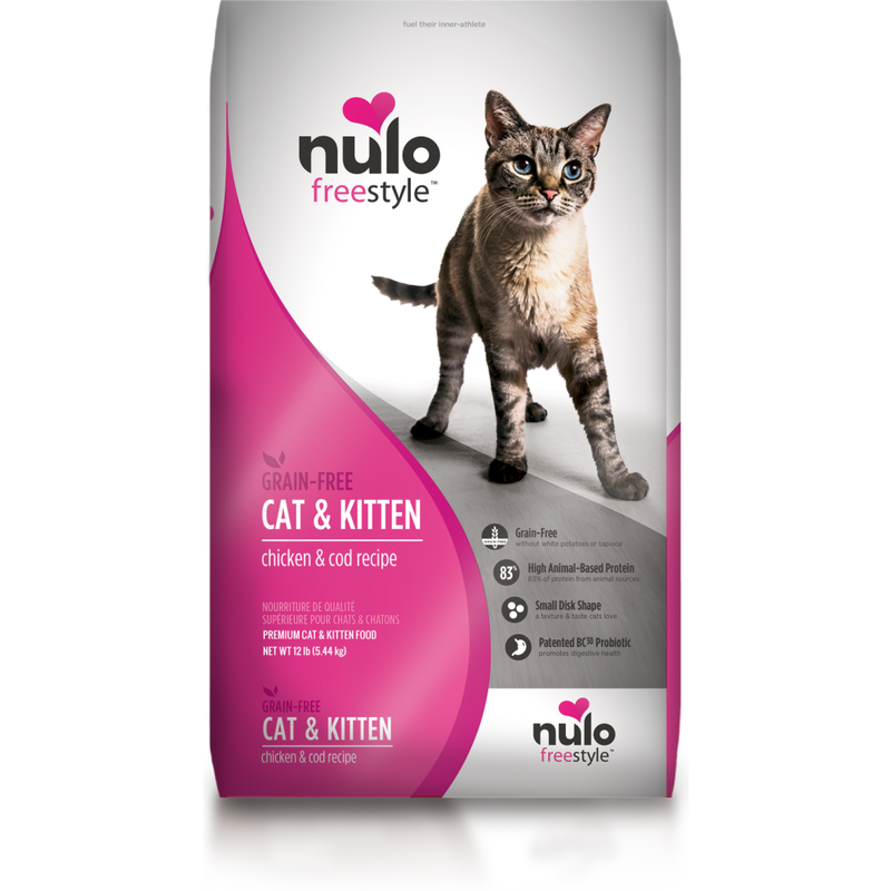 Nulo Freestyle Grain-Free Dry Cat Food, Cat & Kitten, Chicken & Cod image number null