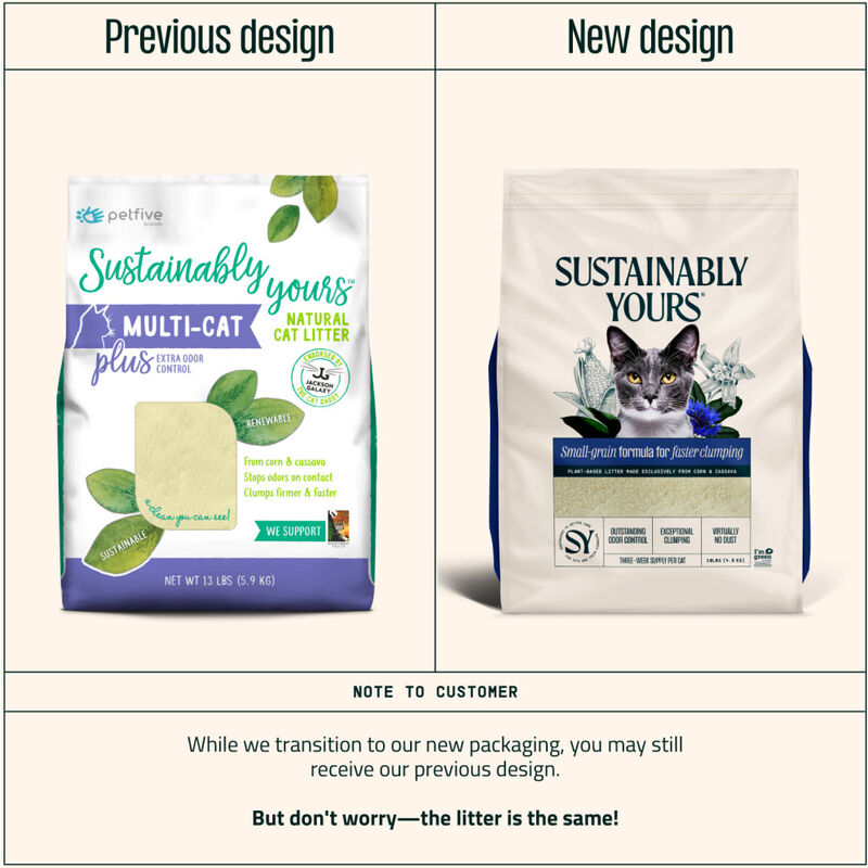 Sustainably Yours Cat Litter, Small-Grain image number null