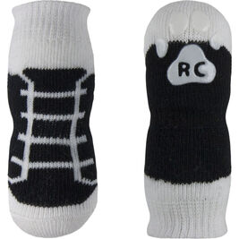 RC Pets Fun PAWks Dog Socks, Black Sneakers