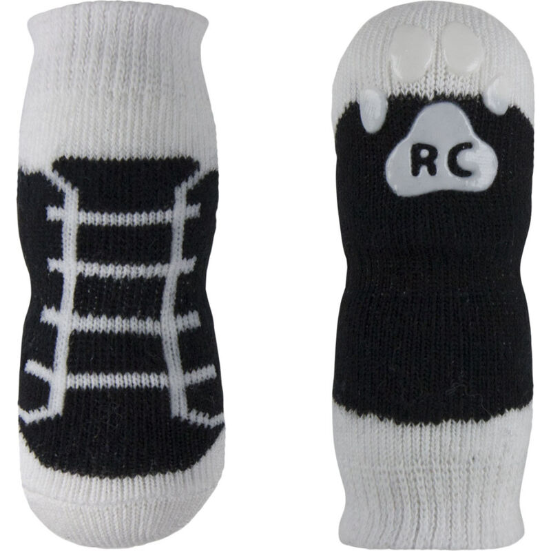 RC Pets Fun PAWks Dog Socks, Black Sneakers image number null