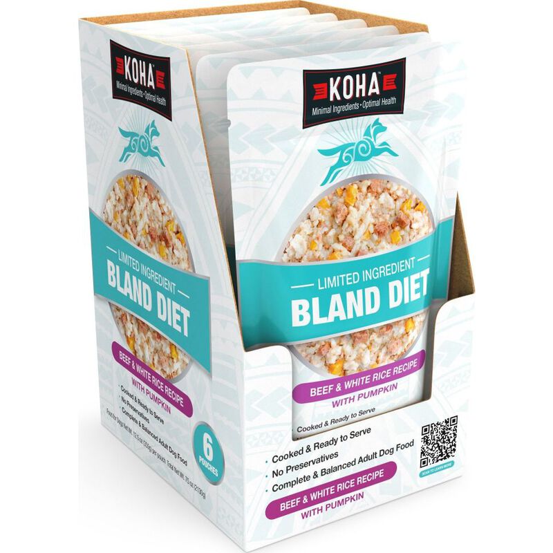 Koha Limited Ingredient Bland Diet Supplemental Dog Food, Beef & White Rice, 12.5-oz image number null