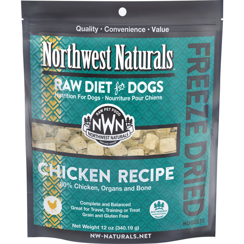 Northwest Naturals Raw Freeze-Dried Dog Food, Nuggets, Chicken image number null