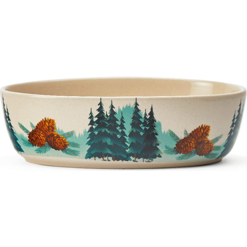 Mud Bay Oval Cat Bowl, Evergreen, 7-in image number null