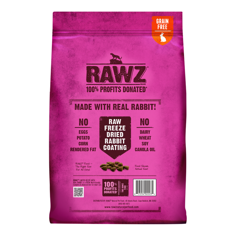 Rawz Dry Cat Food, Rabbit image number null