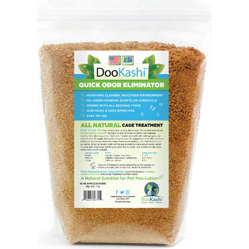 Dookashi Small Animal Bedding Additive and Odor Eliminator, 1-lb image number null