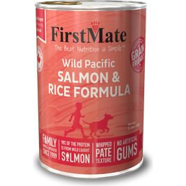 FirstMate Grain Friendly Canned Dog Food, Salmon & Rice