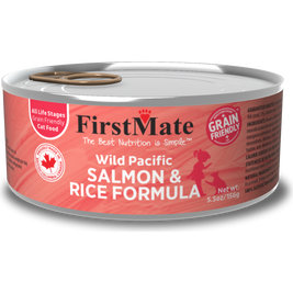 FirstMate Grain Friendly Canned Cat Food, Salmon & Rice