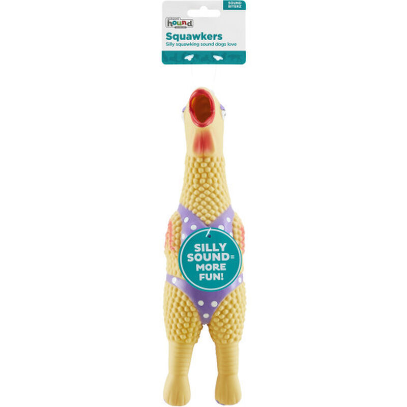 Outward Hound Charming Pet Squawkers Latex Dog Toy, Henrietta, Large image number null